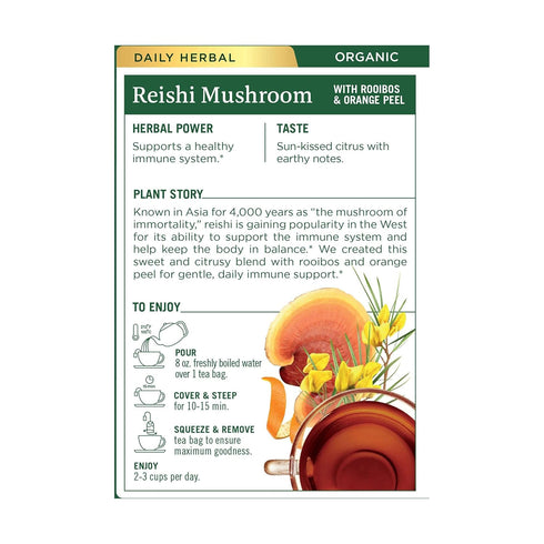 Traditional Medicinals, Organic Reishi Mushroom Tea, 16 Count...