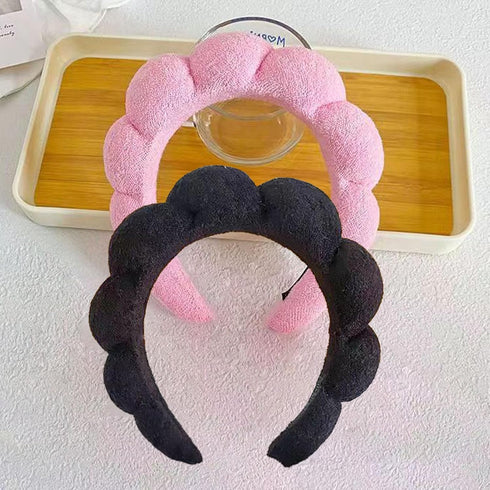 2 Pack Skincare Headbands for Women, Makeup Headband, Spa Headband for Washing Face, Puffy Headwear for Makeup Removal Hair Accessories...
