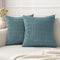 MIULEE Pack of 2 Corduroy Decorative Throw Pillow Covers 20x20 Inch Soft Boho Striped Pillow Covers Modern Farmhouse Home Decor for Spring Sofa Li...