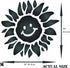 Sunshine Flower Stencil, 10 x 10 inch (M) - Large Flower Face Baby Childs Nursery Stencils for Painting Template...
