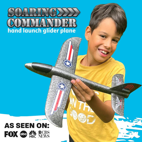 Airplane Toy For Kids: Foam Airplane for Kids - Safe & Easy To Throw Airplane Glider Plane Toy - Gifts for Boys & Girls & Birthday Gift Ideas - Ou...
