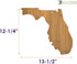 Totally Bamboo Florida State Shaped Serving & Cutting Board...