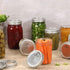 200pcs Regular Mouth Canning Lids, 70mm Mason Jar Lids for Canning, Reusable Leak Proof Split-type Gold Lids, Food Grade Material (70mm, Silver)...