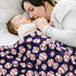 Vansolinne Baseball Blanket for Boys Super Soft Fleece Infant Blanket with Dotted Backing Double Layer Newborn Toddler Blankie for Nursery Strolle...