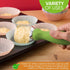 Spring Chef Green Heavy Duty Ice Cream Scoop with Non-Slip Handle - Professional Metal Ice Cream Scooper for Cookie Dough, Frozen Yogurt, Gelato, ...
