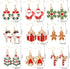 AUGSUN 9 Pairs Women Christmas Stud Earrings Set Christmas Tree Snowflake Candy Christmas Earrings for Holiday Ornaments...
