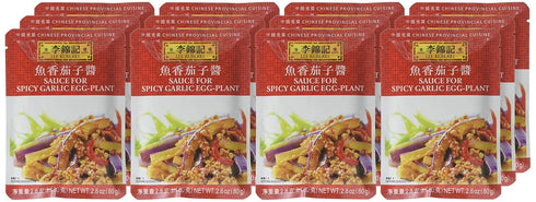 Lee Kum Kee Spicy Garlic Eggplant Sauce (2.8 oz - 12 Pack) - Spicy, & Savory Garlic Flavor, Ready-to-Use, Perfect for Stir-Frying, Braising, Drizz...