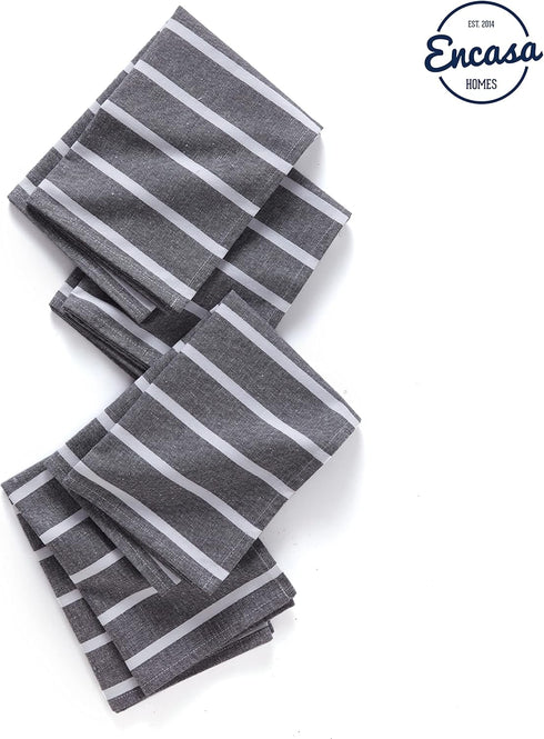 Encasa Kitchen Dish Towels Set | Hand and Tea Cloth for Cleaning & Quick Drying, X-large (28"x18") (4 Pc Set) Highly Absorbent - Eco-Friendly Cott...