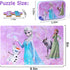 LELEMON Pretty Girl Puzzles for Kids Ages 4-8, 60 Piece Snowman Puzzles for Kids Ages 3-5,Children Jigsaw Puzzles Kids Puzzles in a Metal Box,Educ...