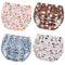 Joyo roy 4Pcs Plastic Diaper Covers for Girls Plastic Underwear for Potty Training Underwear for Girls Toddler Rubber Pants for Babies and Toddler...