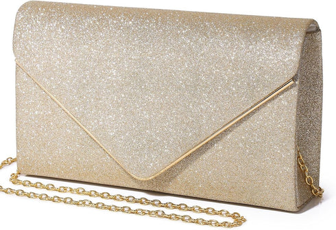 Clutch Purses For Women Evening Bags Shining Envelope Handbags Shoulder Crossbody bag for Women Wedding Party Prom...
