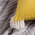 Phantoscope Pack of 2 Corduroy Soft Pillow Covers Decorative Striped Velvet Throw Pillows with Cotton Tassels Ultra Solid Cushion Covers Pillowcas...