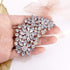 LAXPICOL Vintage Austrian Crystal Flower Leaf Bouquet Clusters Large Big Brooch Pin For Women Gold Tone...