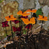 Glowing Gatekeeper Butterfly Set of 5 SunCatcher Garden Decor Ornaments Garden Stakes 25cm, 10 inch high Indoor Outdoor Yard Gardeners Gift, Colou...