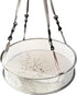 19" Seed/Shell Catcher for Bird Feeders Platform 19 x 19 x 4 inches Birdseed Hoop Outdoor Garden Hanging Tray (White)...