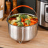 Steamer Basket for Instant Pot, Vegetable Steamer Basket Stainless Steel Steamer Basket Insert for Pots (8qt)...