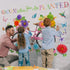 Flower Bulletin Board Decorations Set 3D Paper Flower Cutouts Summer Butterfly Bicycle Leaves Bird Wall Decals Springtime Bloom Where You are Plan...