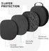 Smart Case for Apple AirPods Max with Sleep Mode,Potective Convenient Carrying Travel Hard Organizer Storage Cover Bag (Black Snow Cloth)...