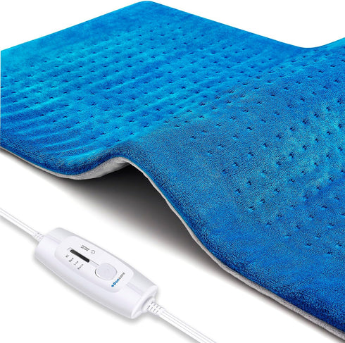 Boncare® Rapid Heat up Extra Large Heating Pad for Back Pain Relief and Period Cramps with Auto Shut Off 90 Mins & 4 Temperature Settings Super So...