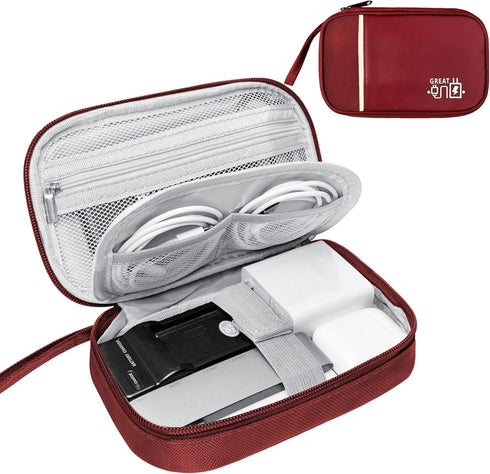 Travel Cable Organizer Bag Pouch Electronic Accessories Carry Case Portable Waterproof All-in-One Storage Bag for Cable,Charger, Phone, Hard Drive...