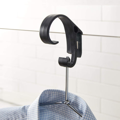 Travel Tool Over shower door hook Traveler's Steamer Clip Hook, Over The Door Hanger for Shower, Heavy Duty Clip Hooks for Clothes Bottle Opener &...