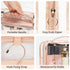 CUBETASTIC Clear Toiletry Bag for Women, Small Travel Bag with 360° Hanging Hook Clear Makeup Bags for Travelling Portable Cosmetic Organizer Case...