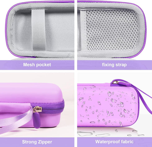 Toothbrush Hard Travel Case Compatible with Philips Sonicare Protectiveclean 4100,5100,6100,6500 Fits for Oral-B Pro 1000,1500,2000,3000,3500 Elec...