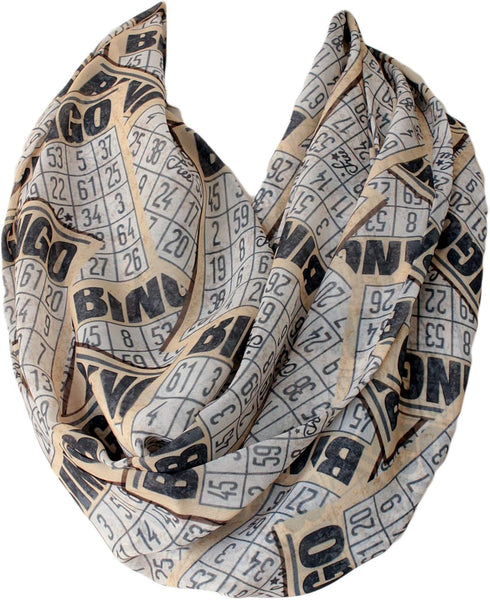 Bingo Cards Infinity Circle Loop Scarf...