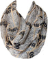 Bingo Cards Infinity Circle Loop Scarf...