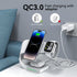 AMLINK 4 in 1 Wireless Charger, Magnetic Wireless Charging Station for iPhone 15/14/13/12/Pro/Max/Plus, Fast Charging Stand Dock for Apple Watch 8...