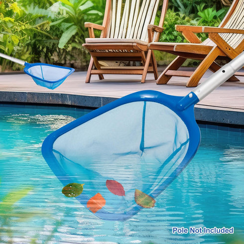 2 Pack Pool Skimmer Net, Durable Fine Mesh Pool Net Skimmer with Semi-deep Netting bag, Professional Pool Nets for Cleaning, Swimming Pool Leaf Sk...