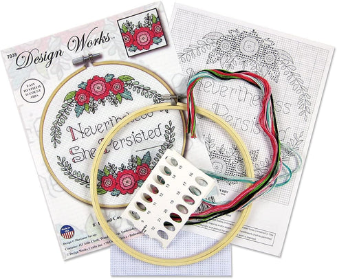 Design Works Crafts Janlynn Counted Cross Stitch Kit, Persist...