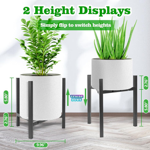 Airpark Plant Stand Indoor Adjustable, Metal Modern Plant Stand, Heavy Duty Stable Plant Pot Flower Holder Indoor Outdoor Corner, Fit 8 9 10 11 12...