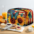 Sunflower Butterfly Print Toaster Cover 4 Slice American Flag Small Kitchen Appliance Cover, Washable Oven Cover Washable Kitchen Broiler Cover, A...