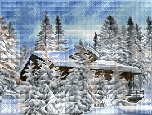 DIAMOND DOTZ ® - Alpine Retreat, Full Drill, Square Dotz, Square Diamond Painting Kits, Square Drill Diamond Painting, Diamond Painting Square Dri...