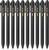 Mr. Pen- Retractable Gel Pens, 10 Pack, Black Ink Gel Pens, Black Barrels, Fast Dry, Gel Pens Fine Point 0.5mm, Retractable Pens, Cute Pens, Gel I...