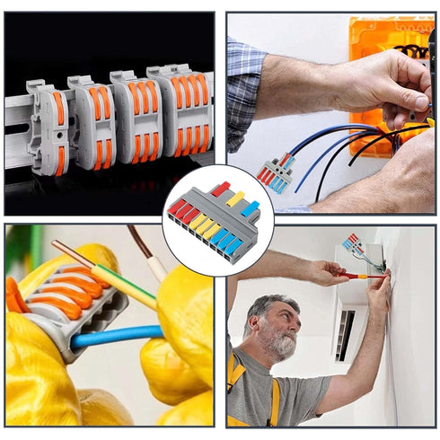 Robust Lever Wire Kit: Quick Connect Electrical Splicing, Compact Conductor 28-12 AWG for Reliable Inline Circuits (LT-639, 10)...