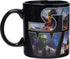 Silver Buffalo Star Wars Logo Heat Reveal Ceramic Coffee Mug Featuring Boba Fett, Yoda, Luke, C3PO, R2D2, Darth Vader, and Stormtrooper, 20-Ounces...