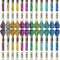 WILLBOND 24 Pcs Metallic Embroidery Floss Cotton Stitch Embroidery Thread Skein Threads Glitter Embroidery Thread Cross Stitch Thread for Friendsh...