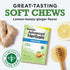 From the Makers of Dramamine, Advanced Herbals, Ginger Chews, Nausea Relief Soft Chews Lemon-Honey-Ginger, 20 Count...