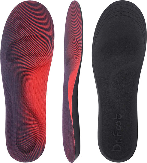 Dr. Foot's Arch Support Insoles, Relief from Plantar Fasciitis, Metatarsal and Heel Pain, Foot Pain (Medium(Women's 6-10/ Men's 5-8))...