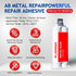 Metal Glue, 1.76 oz 2 Part Liquid Metal Welding Heavy Duty Epoxy Glue, Marine Filler Repair Putty, High Temperature Resistant Heavy Duty Ab Glue (...