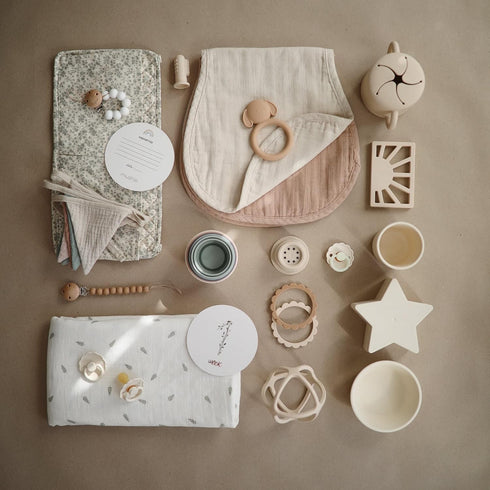 mushie Muslin Baby Swaddle Blanket | 100% Organic Cotton (Leaves)...