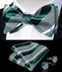 DiBanGu Mens Silk Self Bow Ties,Woven Solid Striped Paisley Bowtie and Pocket Square Cufflinks Set for Men Tuxedo Wedding...