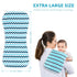 Baby Burp Cloths with Snap Large Size 3 Layers Thicken 100% Cotton Super Absorbent and Soft Baby Spit Up Burping Rags Baby Burp Cloth Set for Boys...