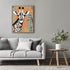 Posterizer 1 pcs-maximalist cute giraffe with retro background 2-Art for Animal Lovers-GIft for Men Women Teens-Decor for Home & Office- unframed ...