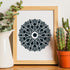 9 Pack Large Mandala Stencils for Painting 12x12 Inches Mandala Painting Templates Reusable Floral Mandala Drawing Stencils for Wall Floor Furnitu...