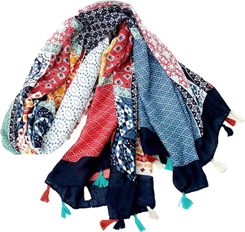 Ahyuan Scarves for Women Large Lightweight Floral Flower Spring Scarf Fashion Wrap Shawls Oversized Shawl Cape...