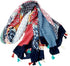 Ahyuan Scarves for Women Large Lightweight Floral Flower Spring Scarf Fashion Wrap Shawls Oversized Shawl Cape...
