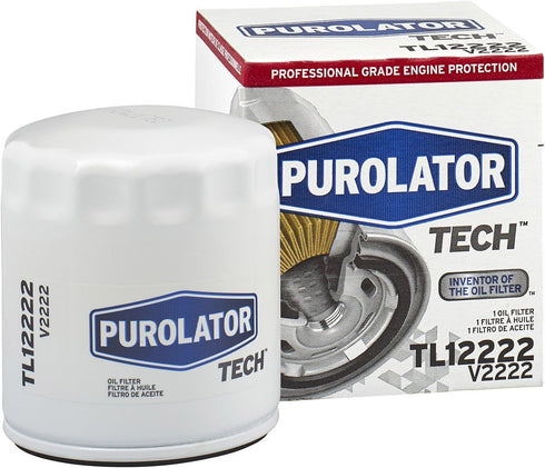 Purolator TL12222 PurolatorTECH Spin On Oil Filter Compatible With Ram 1500, Chevrolet Silverado 1500, Silverado 2500 HD, Jeep Compass, Cherokee, ...